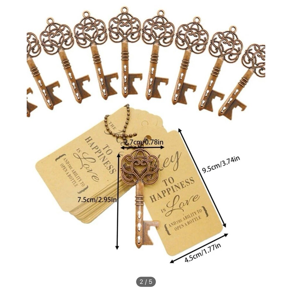 Key to happiness bottle opener